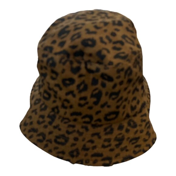 David and Young Leopard Print Bucket Hat | 100% Cotton | One Size Fits Most | 22 - Picture 1 of 4